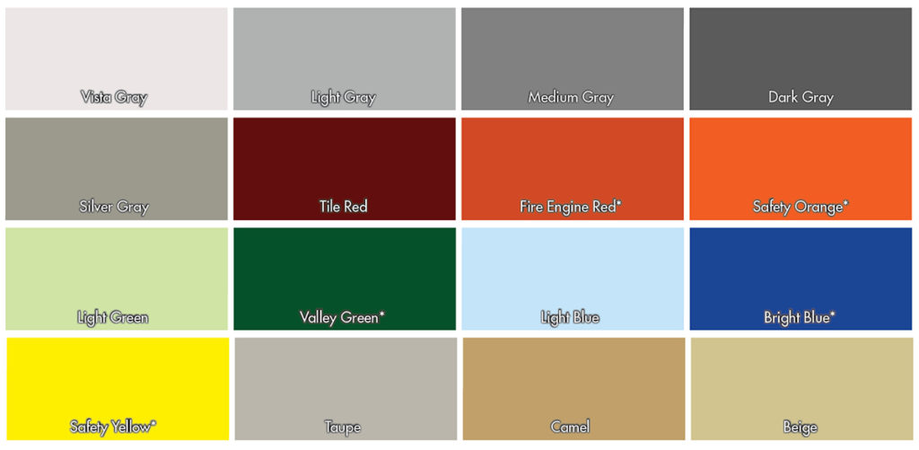 Pigment Color Chart